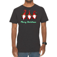 3 Cute Gnomes Merry Christmas Girl Vintage T-shirt | Artistshot