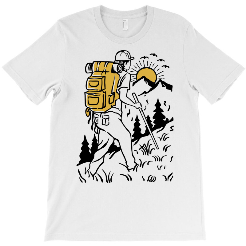 Walking Hiking Mountain Climbing Retro T-Shirt by aynarsaydani | Artistshot