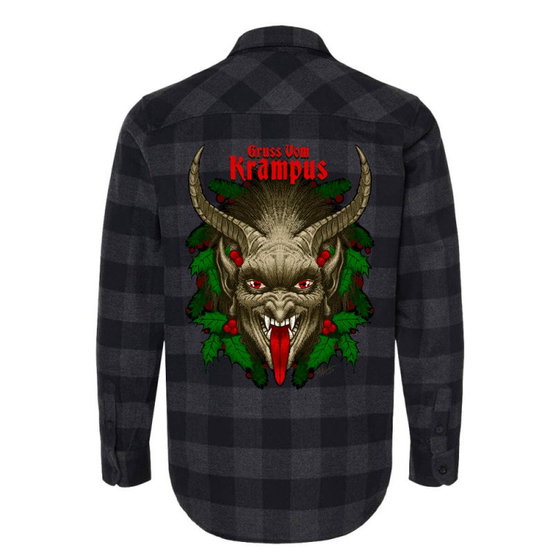 Gruss Vom Krampus 80s Flannel Shirt | Artistshot