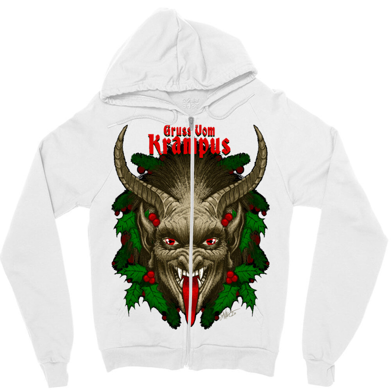 Gruss Vom Krampus 80s Zipper Hoodie | Artistshot