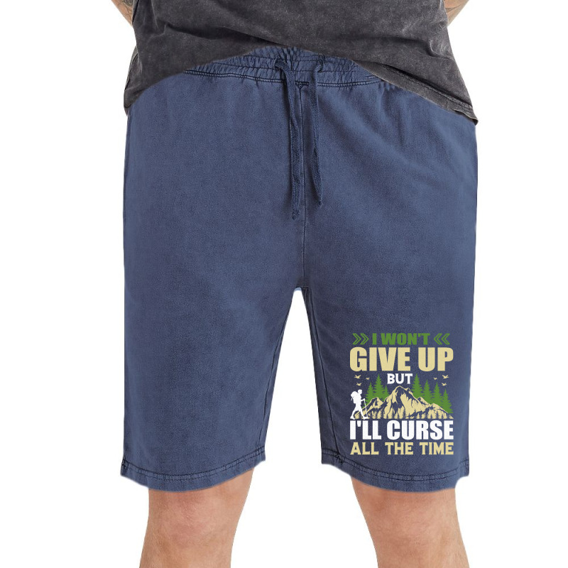 I Wont Give Up But Ill Curse All The Time Hiker Hi Vintage Short | Artistshot