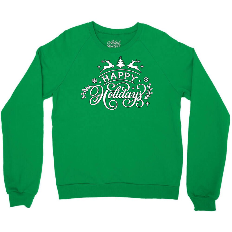 Happy Holidays Boy Stars Crewneck Sweatshirt | Artistshot