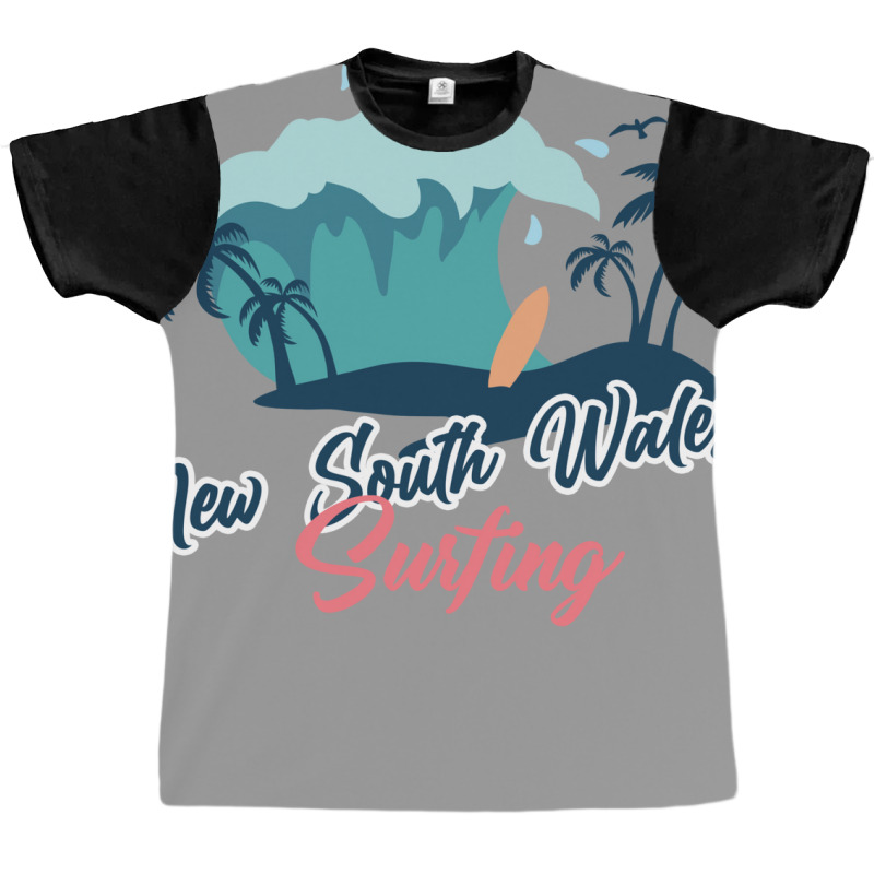 New South Wales Surfing 1 Graphic T-shirt by persiefennink | Artistshot