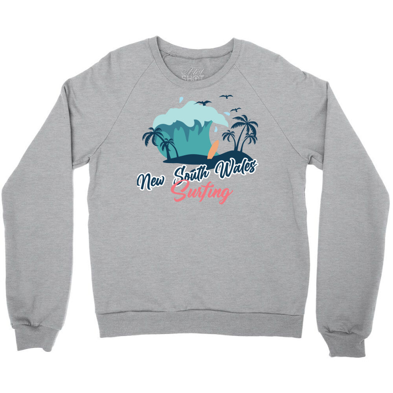 New South Wales Surfing 1 Crewneck Sweatshirt by persiefennink | Artistshot