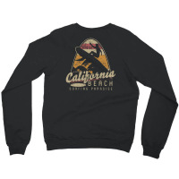 California Beach Surfing Paradise Crewneck Sweatshirt | Artistshot