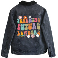 Teaching Future Leaders Blue Unisex Sherpa-lined Denim Jacket | Artistshot