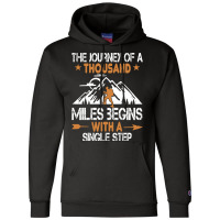 Outdoor Nature Hiking Quote Gift  Travel Boy Champion Hoodie | Artistshot