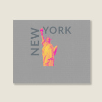 New York City   New York   Usa   Liberty Statue Of Landscape Canvas Print | Artistshot