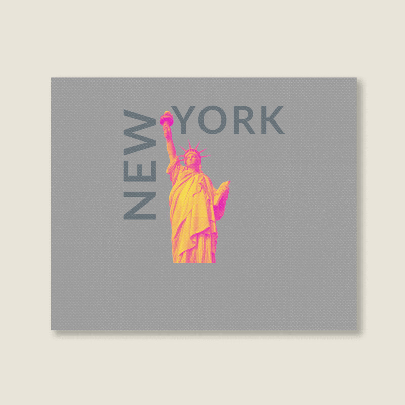 New York City   New York   Usa   Liberty Statue Of Landscape Canvas Print | Artistshot