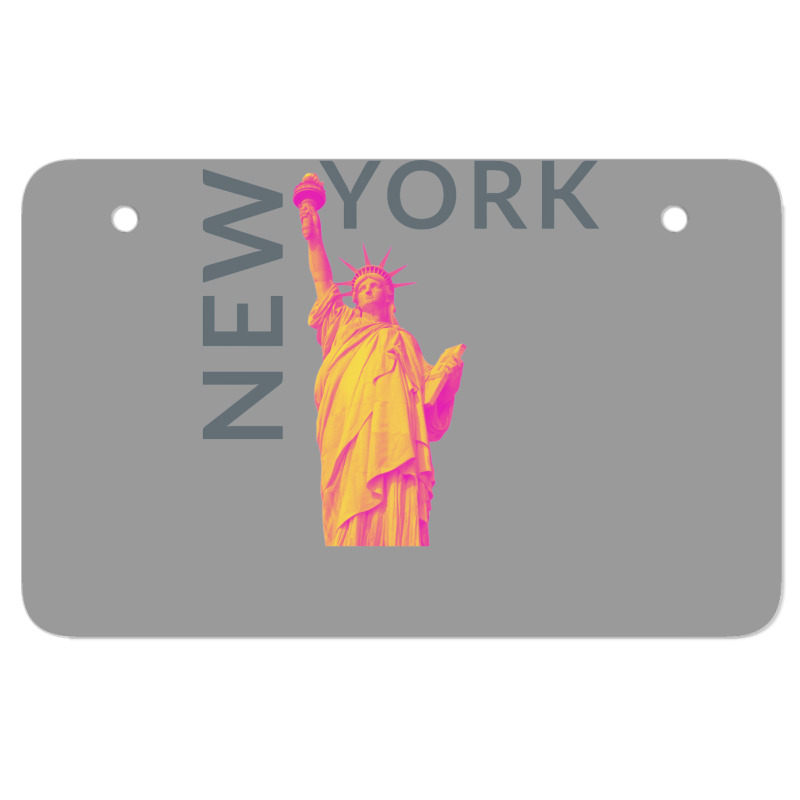 New York City   New York   Usa   Liberty Statue Of Atv License Plate | Artistshot