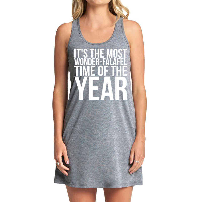 Its The Most Wonderfalafel Time Of The Year Stars Tank Dress by shaaleatlass8 | Artistshot