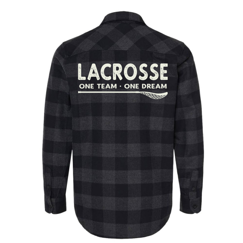 Vintage Lacrosse One Team One Dream Nostalgia Flannel Shirt by barbenbreierx | Artistshot