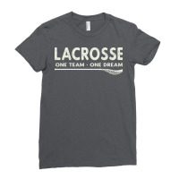 Vintage Lacrosse One Team One Dream Nostalgia Ladies Fitted T-shirt | Artistshot