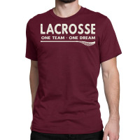 Vintage Lacrosse One Team One Dream Nostalgia Classic T-shirt | Artistshot