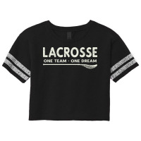 Vintage Lacrosse One Team One Dream Nostalgia Scorecard Crop Tee | Artistshot