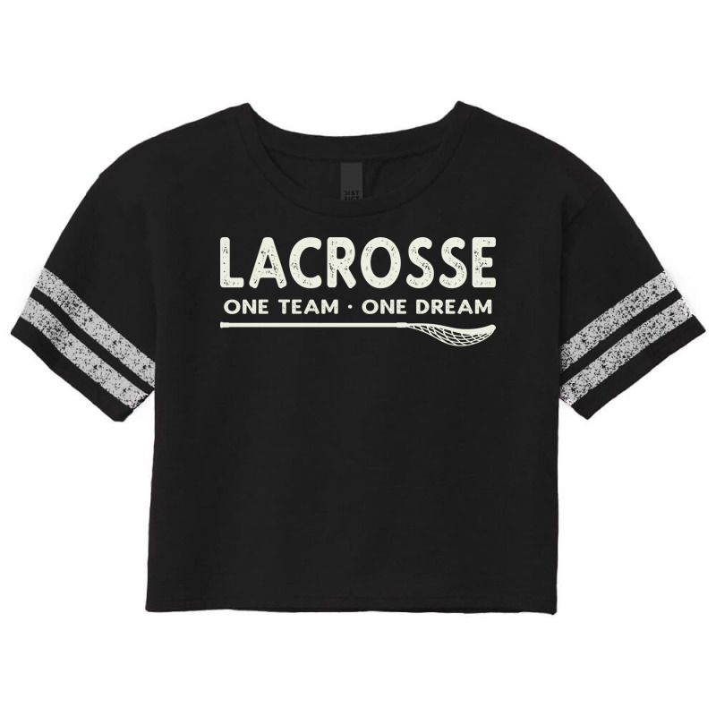 Vintage Lacrosse One Team One Dream Nostalgia Scorecard Crop Tee by barbenbreierx | Artistshot