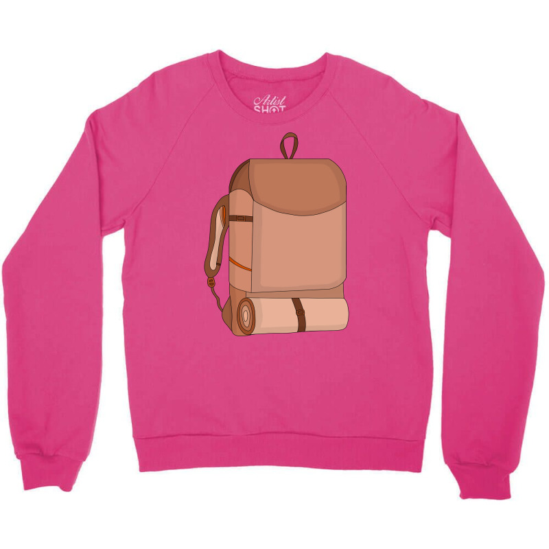 Camping Bag 70s Crewneck Sweatshirt | Artistshot