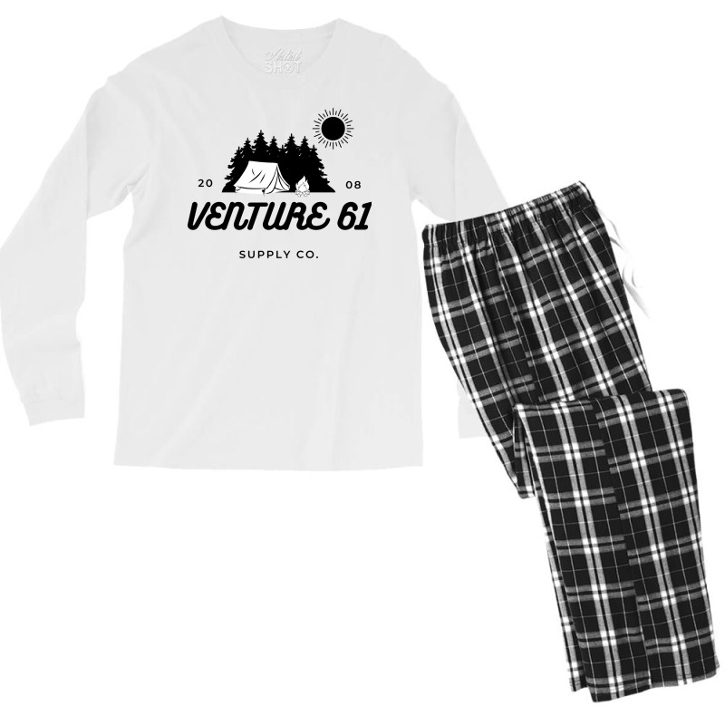 Venture 61 Camp Design Summer Men's Long Sleeve Pajama Set | Artistshot