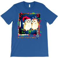 Merry Christmas Owls Music T-shirt | Artistshot