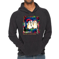 Merry Christmas Owls Music Vintage Hoodie | Artistshot