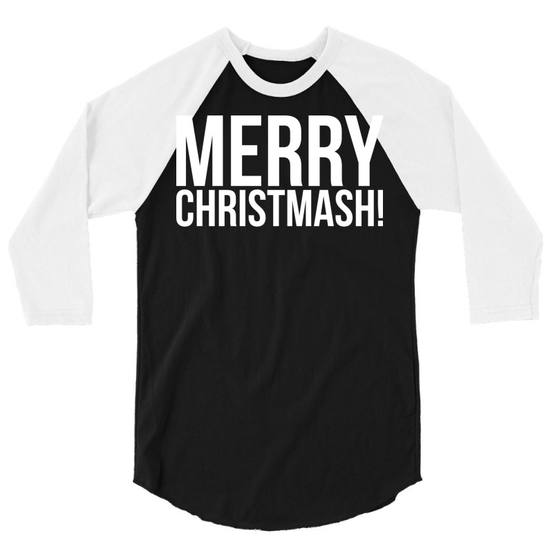 Merry Christmash Retro 3/4 Sleeve Shirt | Artistshot