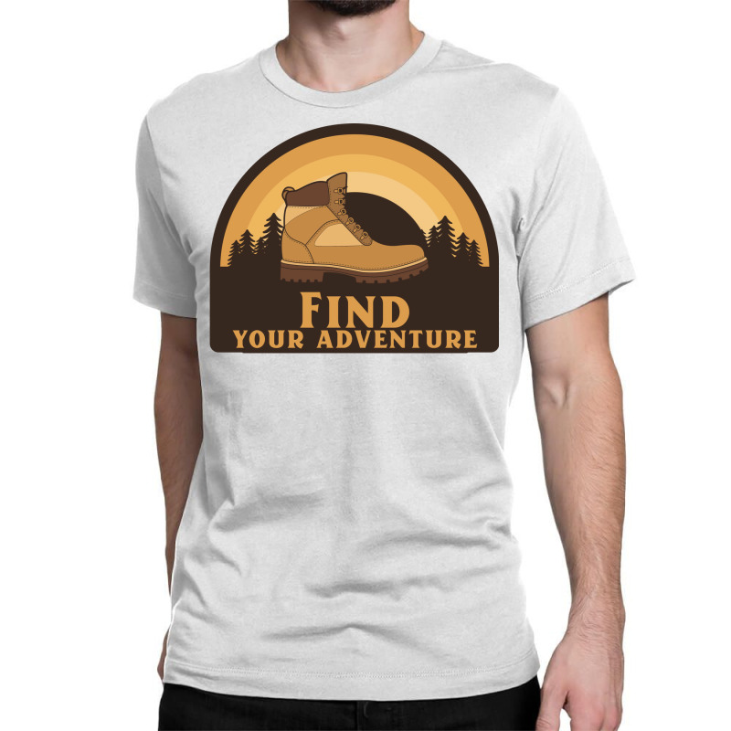 Find Your Adventure Hiking Boy Classic T-shirt | Artistshot