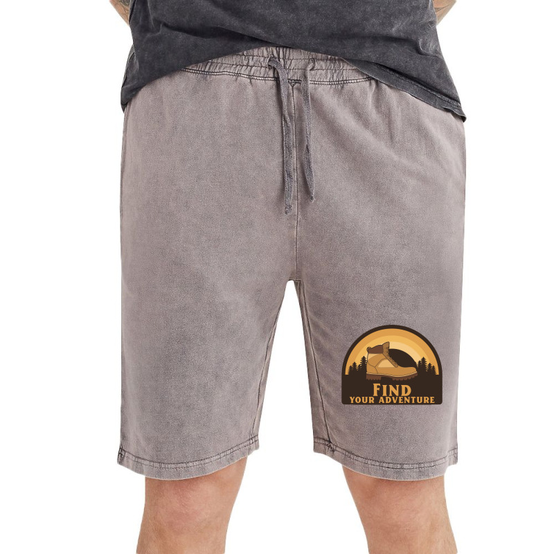 Find Your Adventure Hiking Boy Vintage Short | Artistshot