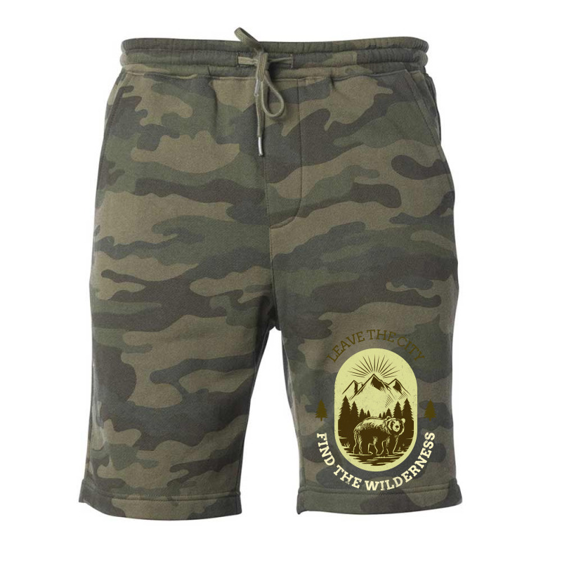 Leave The City Find The Wilderness Trending Fleece Short | Artistshot