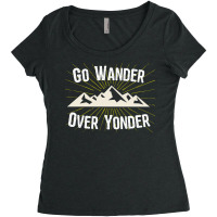 Hiking Go Wander Over Yonder Women's Triblend Scoop T-shirt | Artistshot