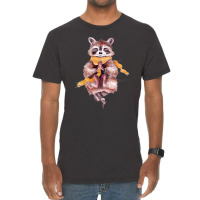 Raccoon Meditates Vintage T-shirt | Artistshot