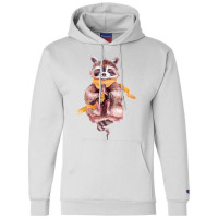 Raccoon Meditates Champion Hoodie | Artistshot