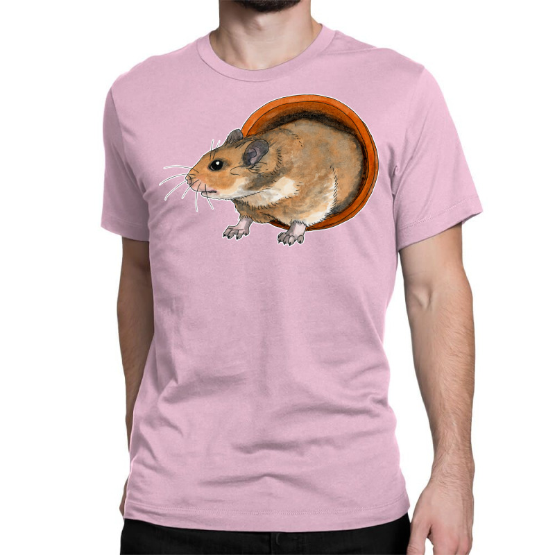 Golden Hamster In A Flower Pot Nature Classic T-shirt by cupzchewl | Artistshot