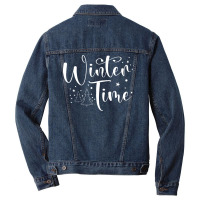 Winter Time Blue Men Denim Jacket | Artistshot