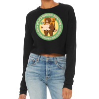 Cute Bear With Backpack Camping Life Is An Adventu Cropped Sweater | Artistshot