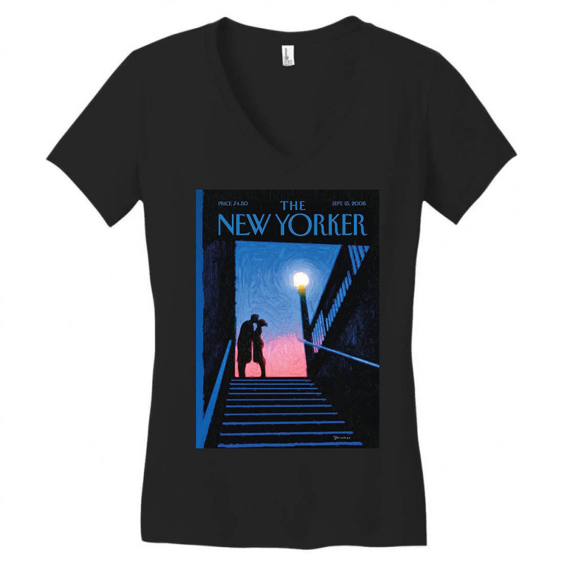 The New Yorker Edition Sept 2008 Women's V-Neck T-Shirt by kavinbarton | Artistshot