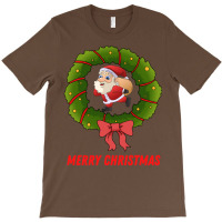 Merry Christmas Santa Baby Green T-shirt | Artistshot