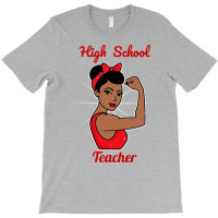 High School Teacher Woman Strong Vintage Retro Pos T-shirt | Artistshot