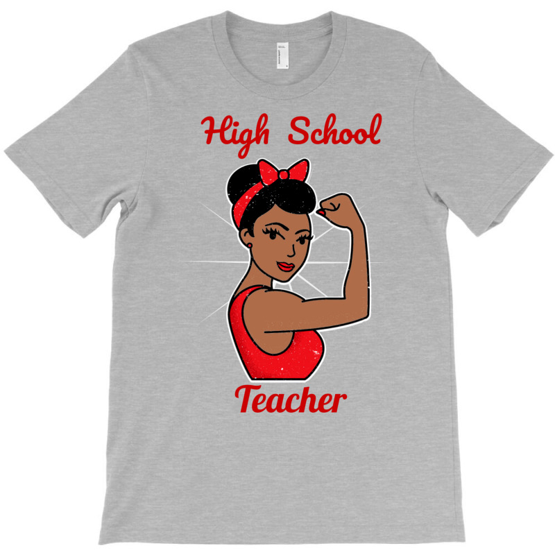 High School Teacher Woman Strong Vintage Retro Pos T-Shirt by fithennylen5 | Artistshot