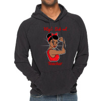 High School Teacher Woman Strong Vintage Retro Pos Vintage Hoodie | Artistshot