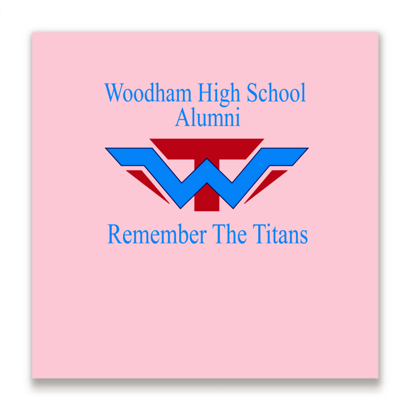 Woodham High Titans Alumni Fl Pensacola Fl Wj Stat Metal Print Square | Artistshot