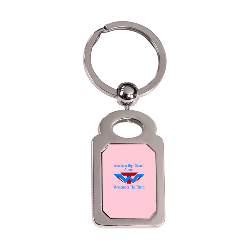 Woodham High Titans Alumni Fl Pensacola Fl Wj Stat Silver Rectangle Keychain | Artistshot