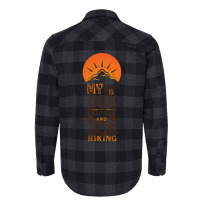 My Brain Is 50 Coffee And 50 Hiking Funny Love Flannel Shirt | Artistshot