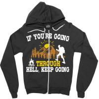 Outdoor Nature Hiking Quote Gift  Gift Yellow Zipper Hoodie | Artistshot