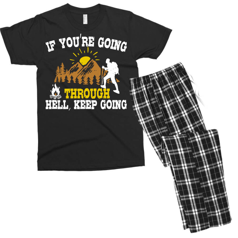 Outdoor Nature Hiking Quote Gift  Gift Yellow Men's T-shirt Pajama Set | Artistshot