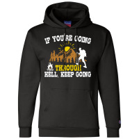 Outdoor Nature Hiking Quote Gift  Gift Yellow Champion Hoodie | Artistshot