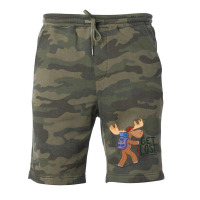 Hiking Moose Girl Fleece Short | Artistshot