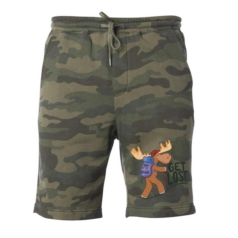 Hiking Moose Girl Fleece Short by niventriskao | Artistshot