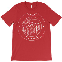 Tails On Trails Hiking Girl T-shirt | Artistshot