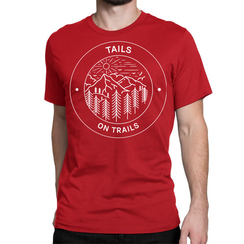 Tails On Trails Hiking Girl Classic T-shirt | Artistshot