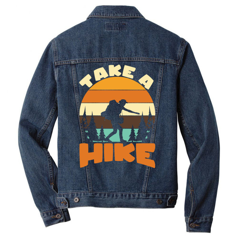 Take A Hike Music Men Denim Jacket | Artistshot